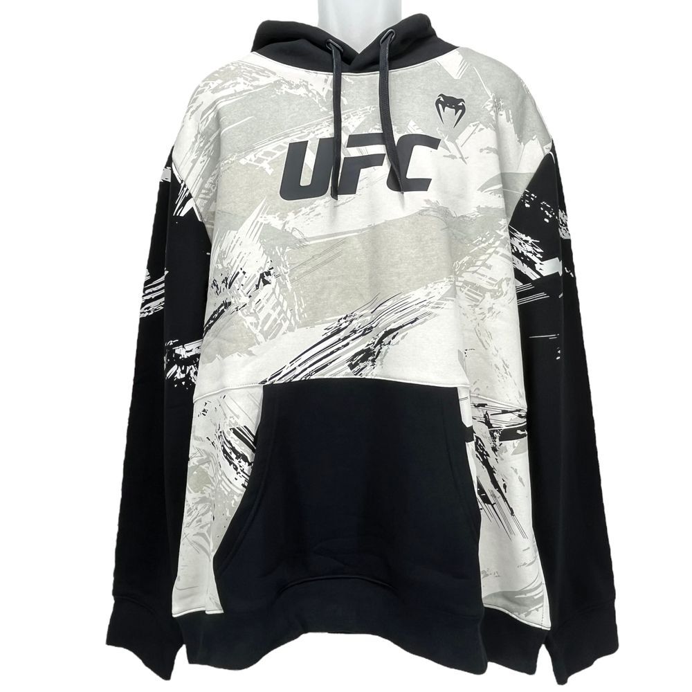 UFC Men's XXL Sand/Black Venum Authentic Pullover Hoodie‎ Sweatshirt